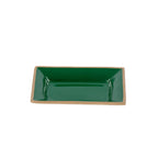 Gracie Enameled Green / Emerald Green Rectangle Catch All Tray, Jewelry Tray for Bathroom, Vanity - Decorative Landry Tray - from Jaye's Studio