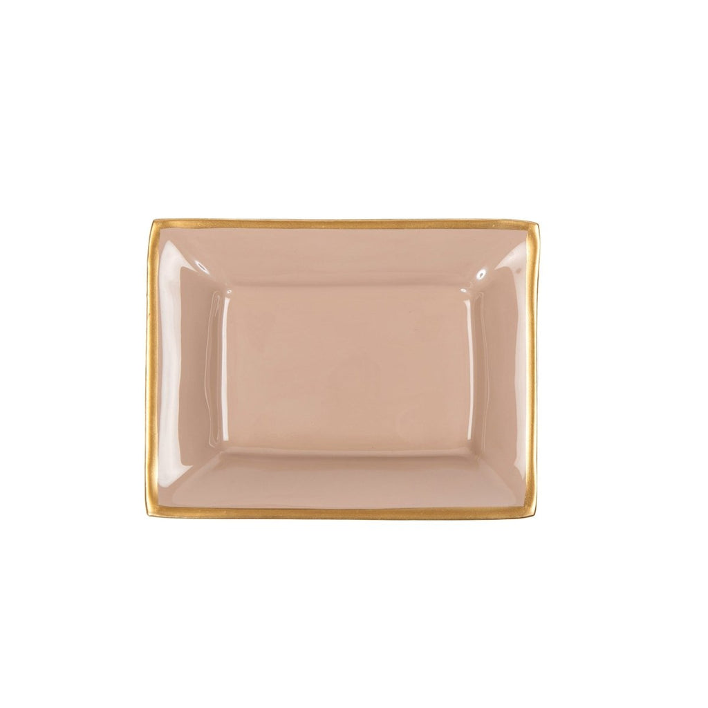 Gracie Enameled Landry Tray Natural - Avail 05/26 - Trinket Trays from Jaye's Studio