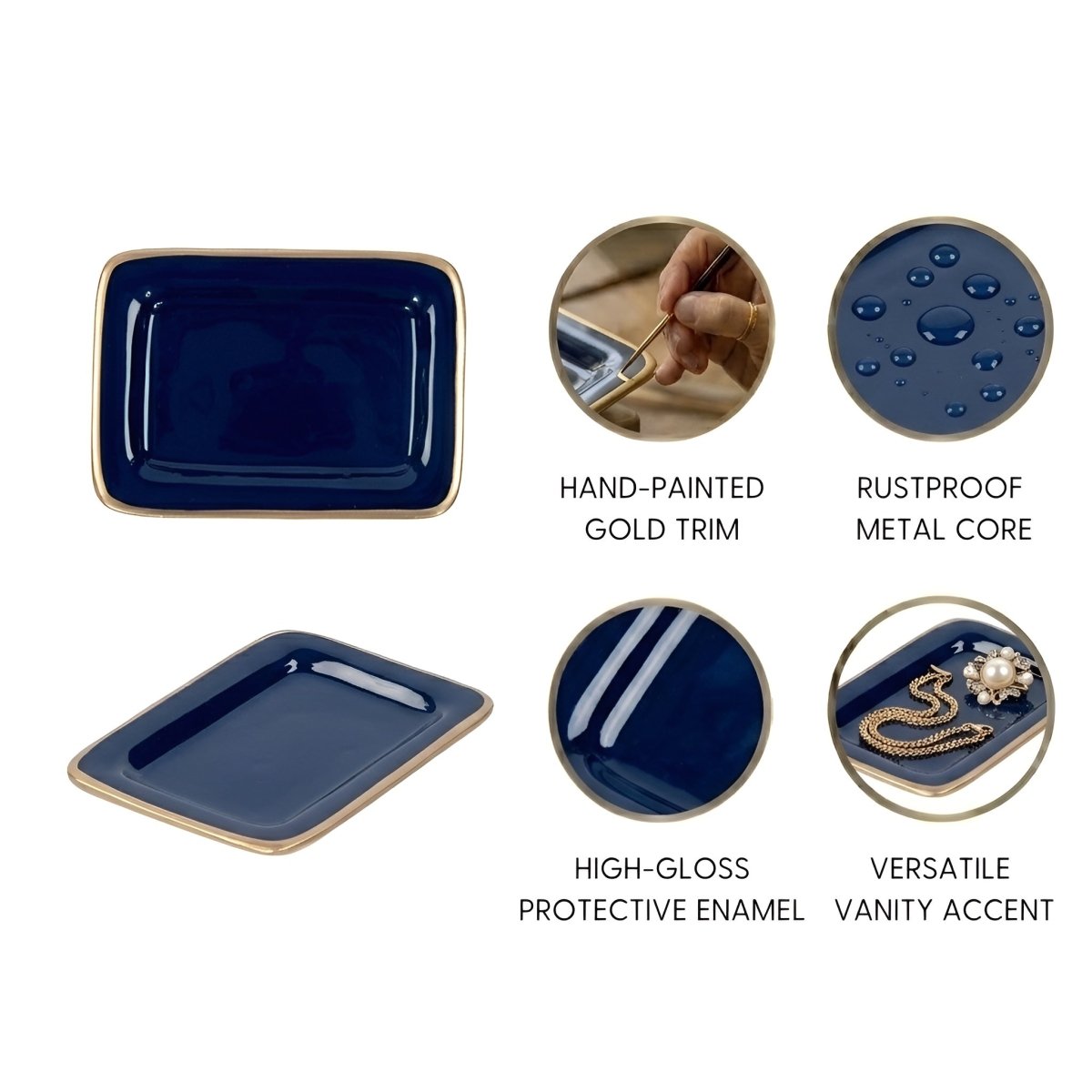 Gracie Enameled Laney Soap Dish - from Jaye's Studio