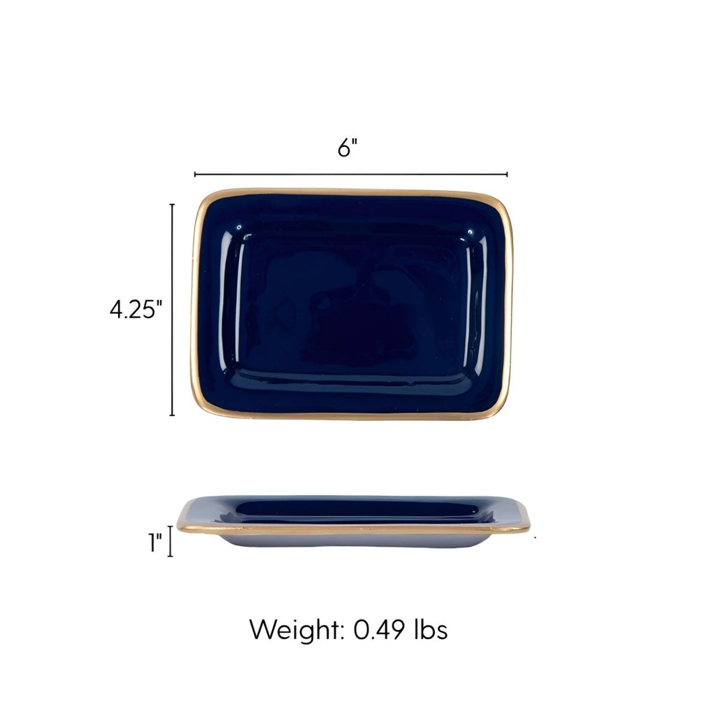 Gracie Enameled Laney Soap Dish - from Jaye's Studio