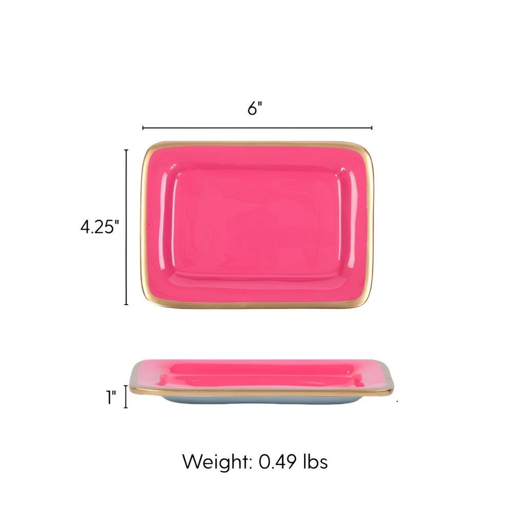 Gracie Enameled Laney Soap Dish - from Jaye's Studio