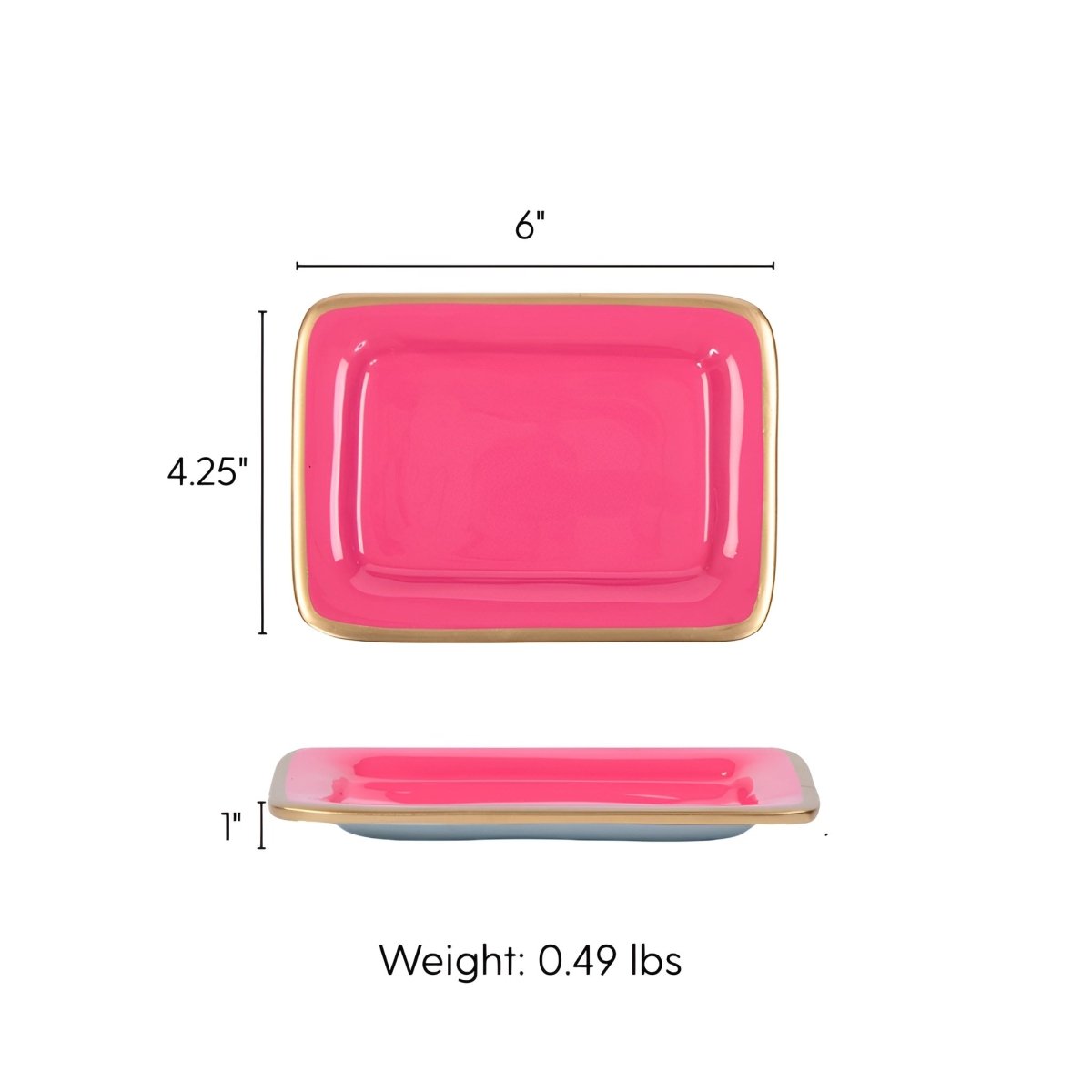 Gracie Enameled Laney Soap Dish - from Jaye's Studio