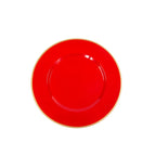 Gracie Enameled Red Charger Plate for Dinnerware, Place setting (4 pack) - Decorative Plates from Jaye's Studio