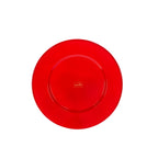 Gracie Enameled Red Charger Plate for Dinnerware, Place setting (4 pack) - Decorative Plates from Jaye's Studio