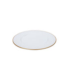 Gracie Enameled White Charger Plate for Dinnerware, Place setting (4 pack) - Decorative Plates from Jaye's Studio