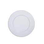 Gracie Enameled White Charger Plate for Dinnerware, Place setting (4 pack) - Decorative Plates from Jaye's Studio