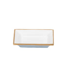 Gracie Enameled White Rectangle Catch All Tray, Jewelry Tray for Bathroom, Vanity - Decorative Landry Tray - from Jaye's Studio
