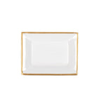 Gracie Enameled White Rectangle Catch All Tray, Jewelry Tray for Bathroom, Vanity - Decorative Landry Tray - from Jaye's Studio