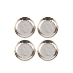Gracie Hammered Coaster (4pk) - Silver - Avail 11/29 - from Jaye's Studio