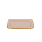 Gracie Natural Enameled Rectangle Soap Dish, Catch All Tray, Jewelry Tray for Bathroom, Vanity, Sink - Decorative Laney Tray - Avail 02/22 - Trinket Trays from Jaye's Studio