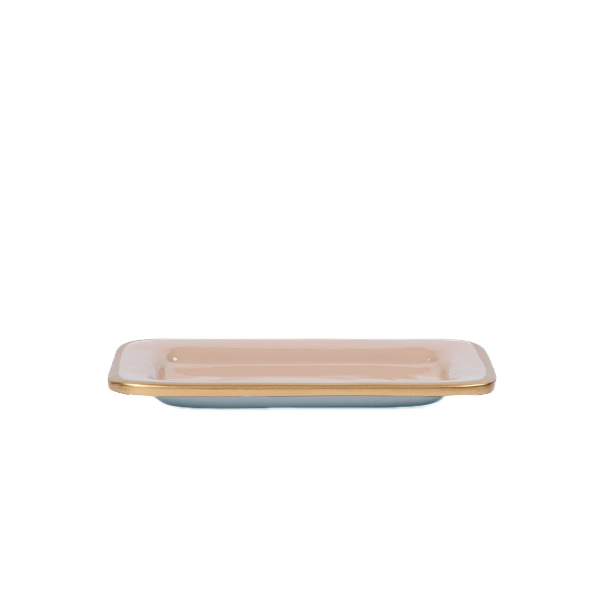 Gracie Natural Enameled Rectangle Soap Dish, Catch All Tray, Jewelry Tray for Bathroom, Vanity, Sink - Decorative Laney Tray - Avail 02/22 - Trinket Trays from Jaye's Studio