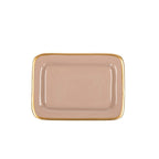 Gracie Natural Enameled Rectangle Soap Dish, Catch All Tray, Jewelry Tray for Bathroom, Vanity, Sink - Decorative Laney Tray - Avail 02/22 - Trinket Trays from Jaye's Studio