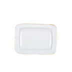 Gracie Natural Enameled Rectangle Soap Dish, Catch All Tray, Jewelry Tray for Bathroom, Vanity, Sink - Decorative Laney Tray - Avail 02/22 - Trinket Trays from Jaye's Studio