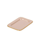 Gracie Natural Enameled Rectangle Soap Dish, Catch All Tray, Jewelry Tray for Bathroom, Vanity, Sink - Decorative Laney Tray - Avail 02/22 - Trinket Trays from Jaye's Studio