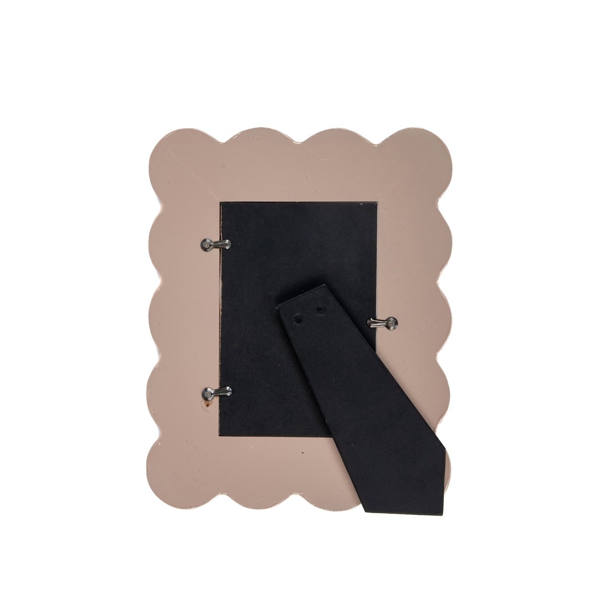 Gracie Natural Scalloped Rectangular Metal Photo Frame, Picture Frame for Home, Bedroom, Home Office - Photo & Picture Frames from Jaye's Studio