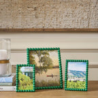 Gracie Pearl Green / Emerald Green Rectangular Metal Photo Frame, Picture Frame for Home, Bedroom, Home Office - Photo & Picture Frames from Jaye's Studio