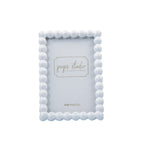 Gracie Pearl White Rectangular Metal Photo Frame, Picture Frame for Home, Bedroom, Home Office - Photo & Picture Frames from Jaye's Studio