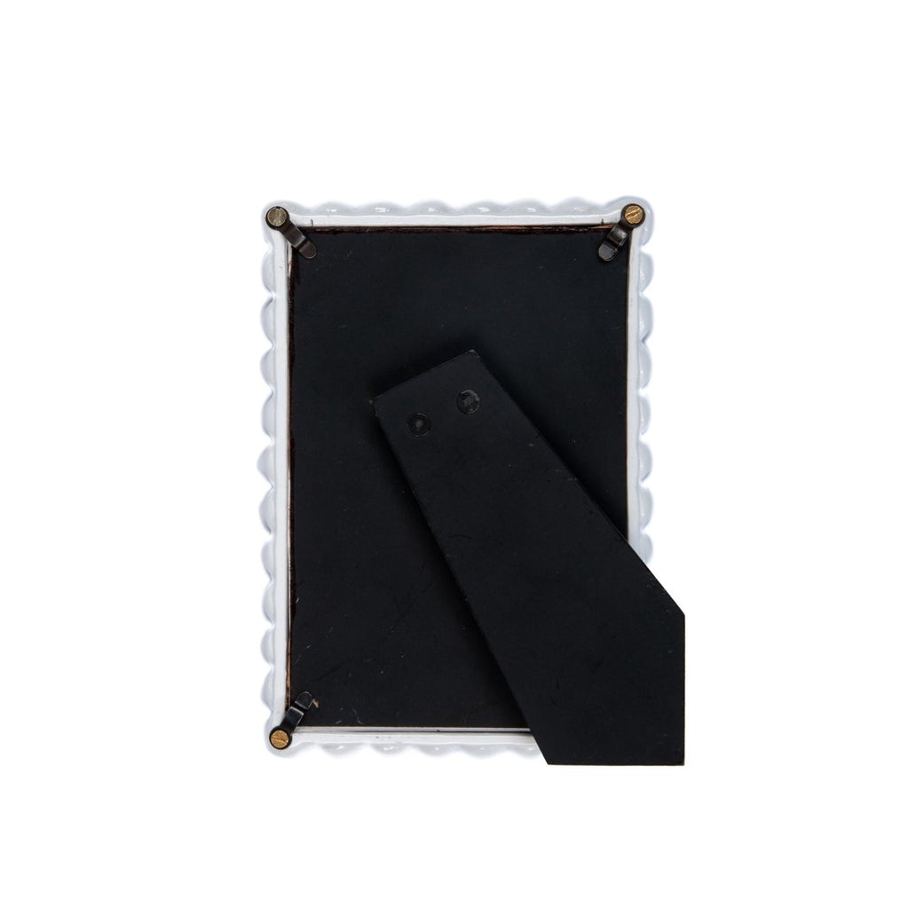 Gracie Pearl White Rectangular Metal Photo Frame, Picture Frame for Home, Bedroom, Home Office - Photo & Picture Frames from Jaye's Studio