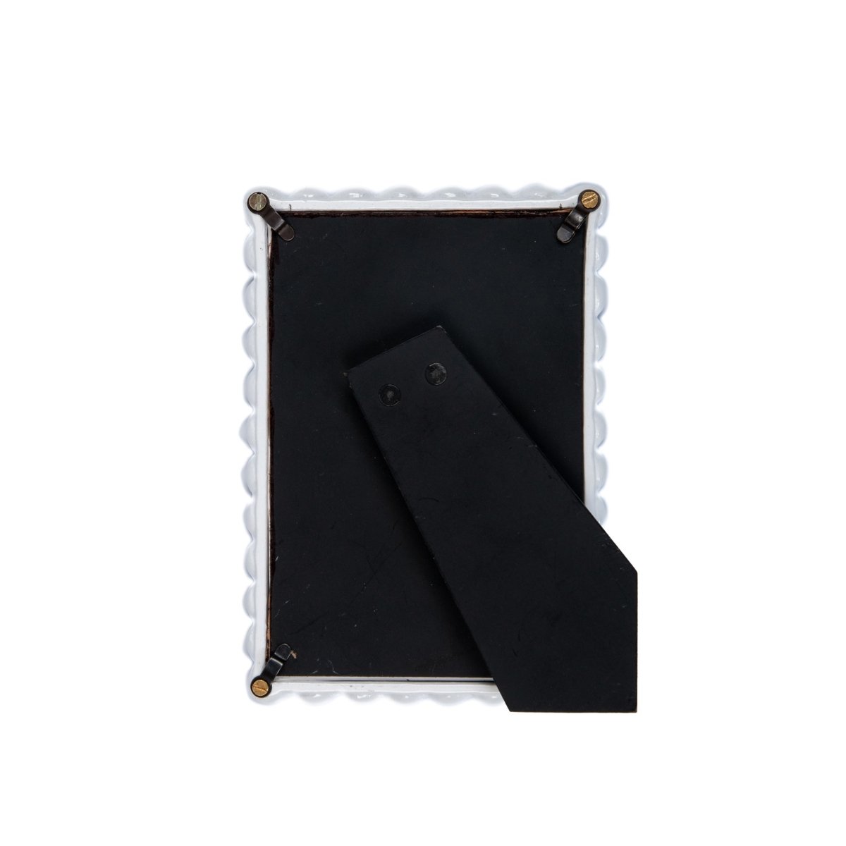 Gracie Pearl White Rectangular Metal Photo Frame, Picture Frame for Home, Bedroom, Home Office - Photo & Picture Frames from Jaye's Studio