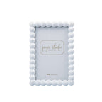 Gracie Pearl White Rectangular Metal Photo Frame, Picture Frame for Home, Bedroom, Home Office - Photo & Picture Frames from Jaye's Studio