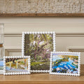 Gracie Pearl White Rectangular Metal Photo Frame, Picture Frame for Home, Bedroom, Home Office - Photo & Picture Frames from Jaye's Studio
