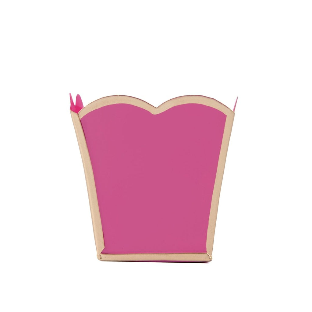 Gracie Pink Square Metal Cachepot For Bedroom, Office, Kitchen, Living Room - Gracie Scarlette Collection - Cachepots from Jaye's Studio