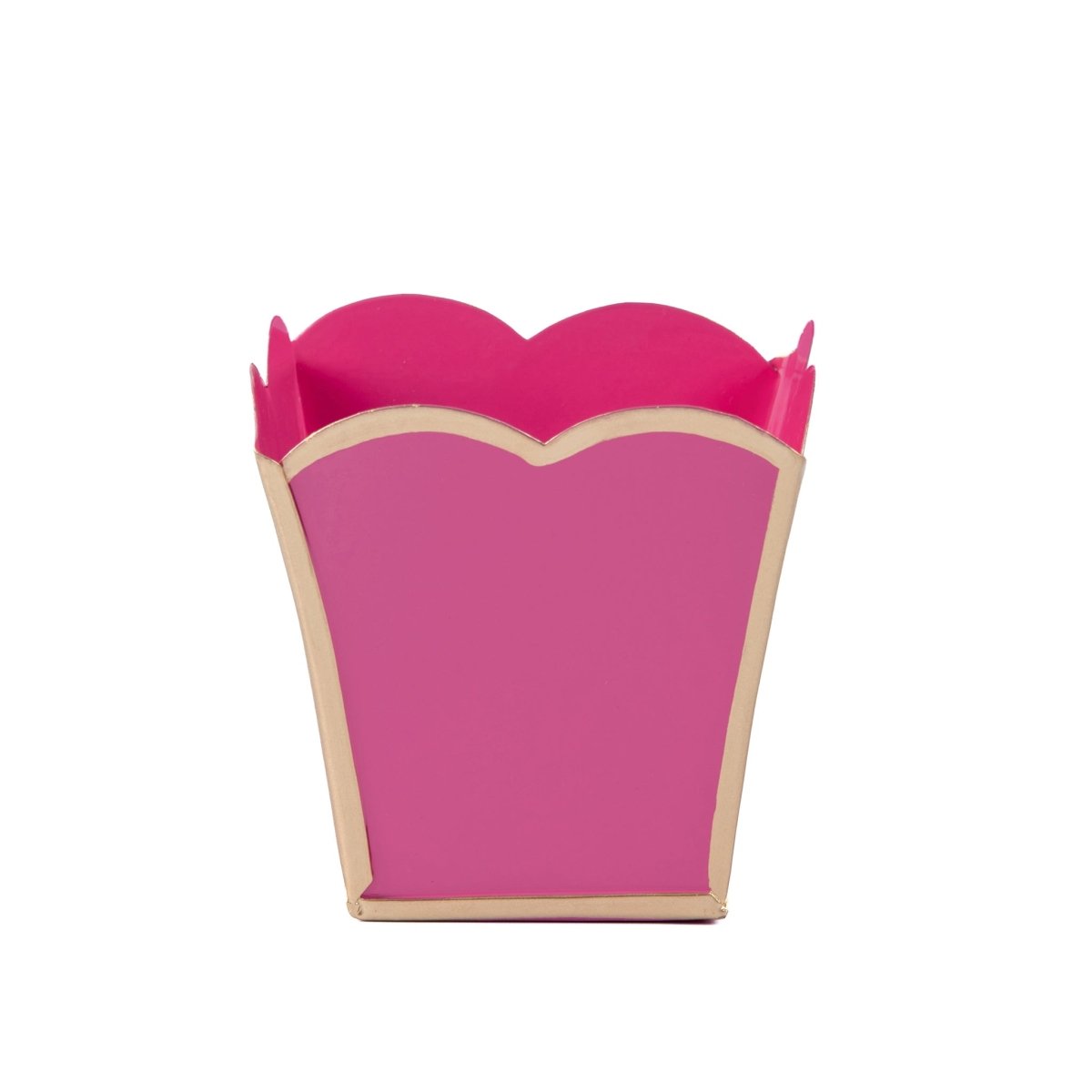 Gracie Pink Square Metal Cachepot For Bedroom, Office, Kitchen, Living Room - Gracie Scarlette Collection - Cachepots from Jaye's Studio