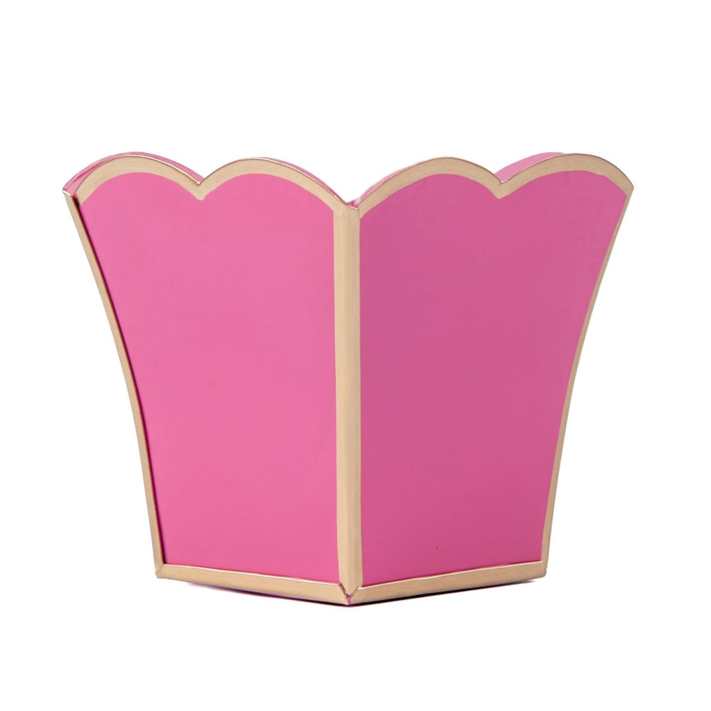 Gracie Pink Square Metal Cachepot For Bedroom, Office, Kitchen, Living Room - Gracie Scarlette Collection - Cachepots from Jaye's Studio