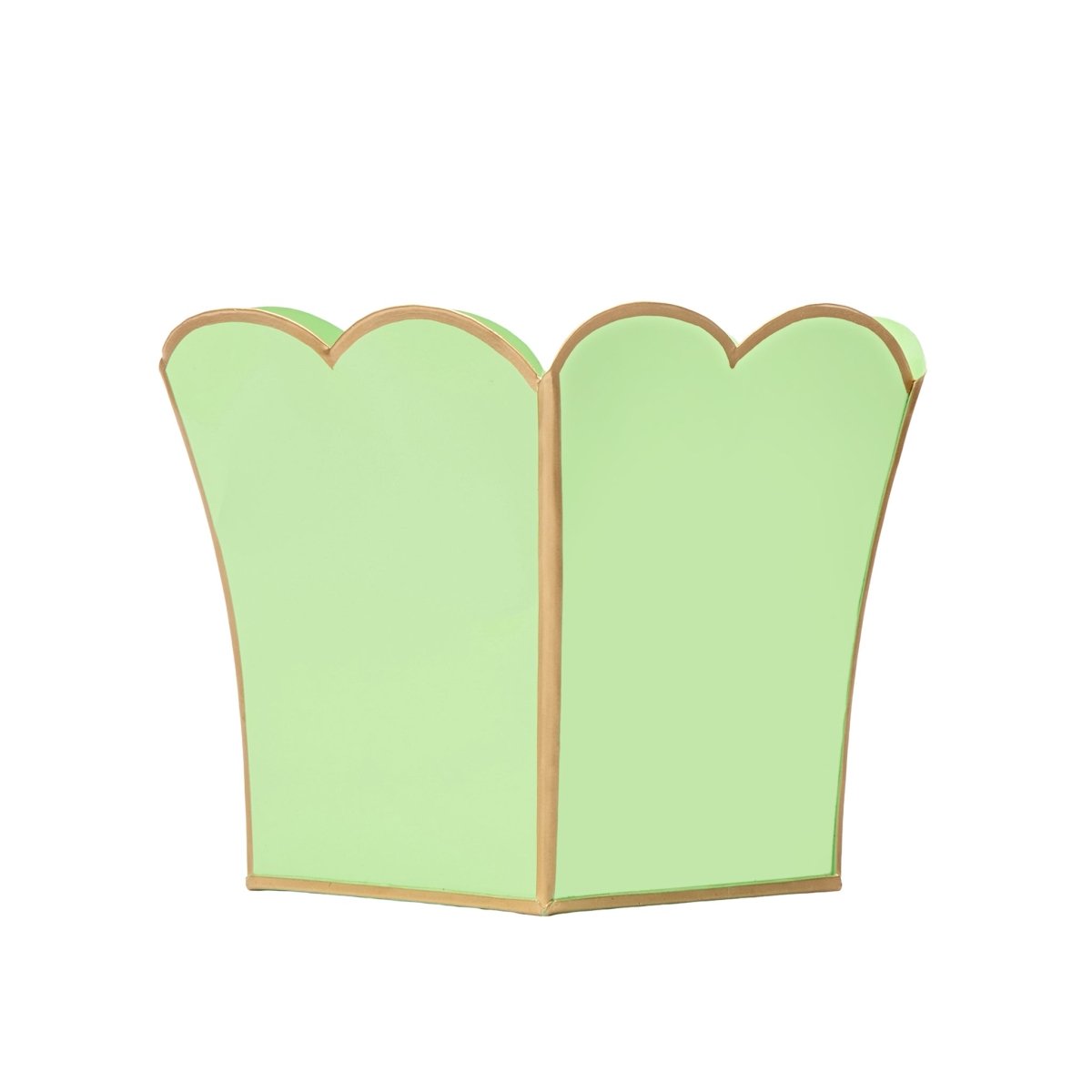 Gracie Pistachio Square Metal Cachepot For Bedroom, Office, Kitchen, Living Room - Gracie Scarlett Collection - Cachepots from Jaye's Studio