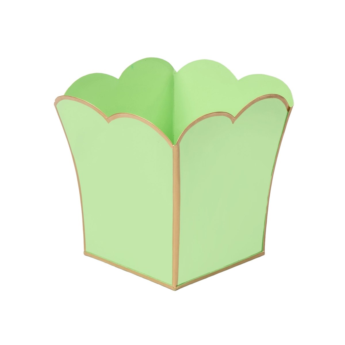 Gracie Pistachio Square Metal Cachepot For Bedroom, Office, Kitchen, Living Room - Gracie Scarlett Collection - Cachepots from Jaye's Studio