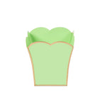 Gracie Pistachio Square Metal Cachepot For Bedroom, Office, Kitchen, Living Room - Gracie Scarlett Collection - Cachepots from Jaye's Studio