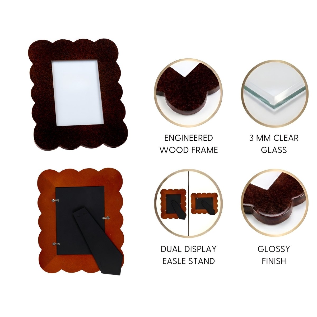 Gracie Scalloped Photo Frame - Photo & Picture Frames from Jaye's Studio