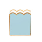 Gracie Scarlet Wastebasket Cool Blue & White - Avail 09/21 - Wastebaskets from Jaye's Studio