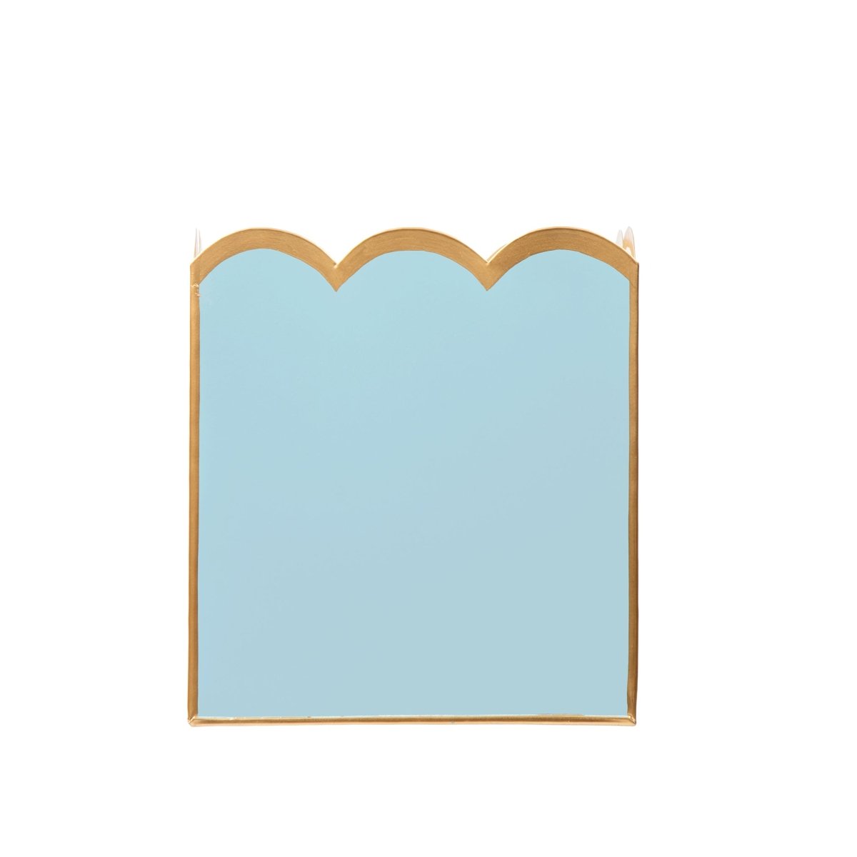 Gracie Scarlet Wastebasket Cool Blue & White - Avail 09/21 - Wastebaskets from Jaye's Studio