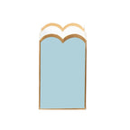 Gracie Scarlet Wastebasket Cool Blue & White - Avail 09/21 - Wastebaskets from Jaye's Studio