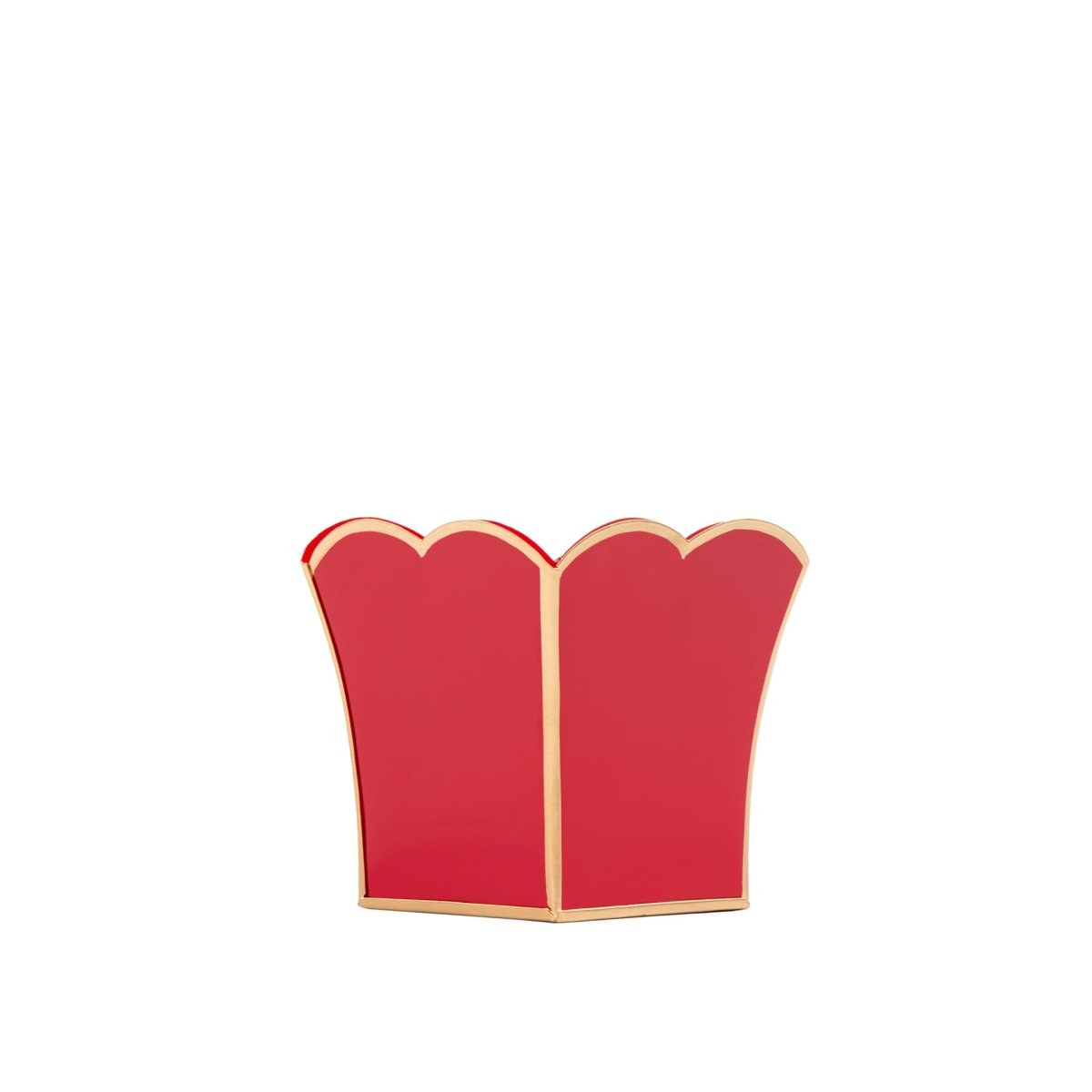 Gracie Scarlett Red Square Metal Cachepot For Bedroom, Office, Kitchen, Living Room - Gracie Scarlette Collection - Cachepots from Jaye's Studio