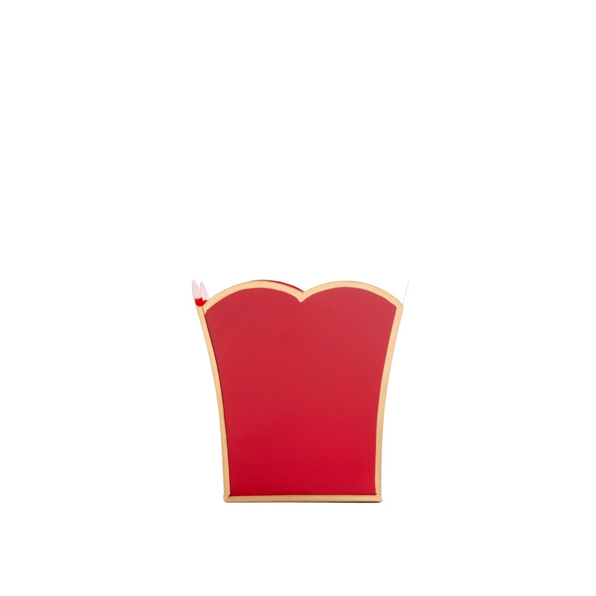 Gracie Scarlett Red Square Metal Cachepot For Bedroom, Office, Kitchen, Living Room - Gracie Scarlette Collection - Cachepots from Jaye's Studio