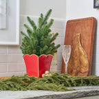 Gracie Scarlett Red Square Metal Cachepot For Bedroom, Office, Kitchen, Living Room - Gracie Scarlette Collection - Cachepots from Jaye's Studio