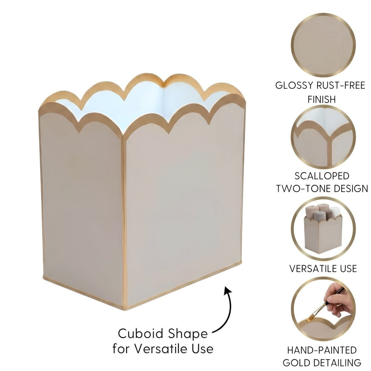 Gracie Scarlett Wastebasket - Wastebaskets from Jaye's Studio