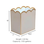Gracie Scarlett Wastebasket - Wastebaskets from Jaye's Studio