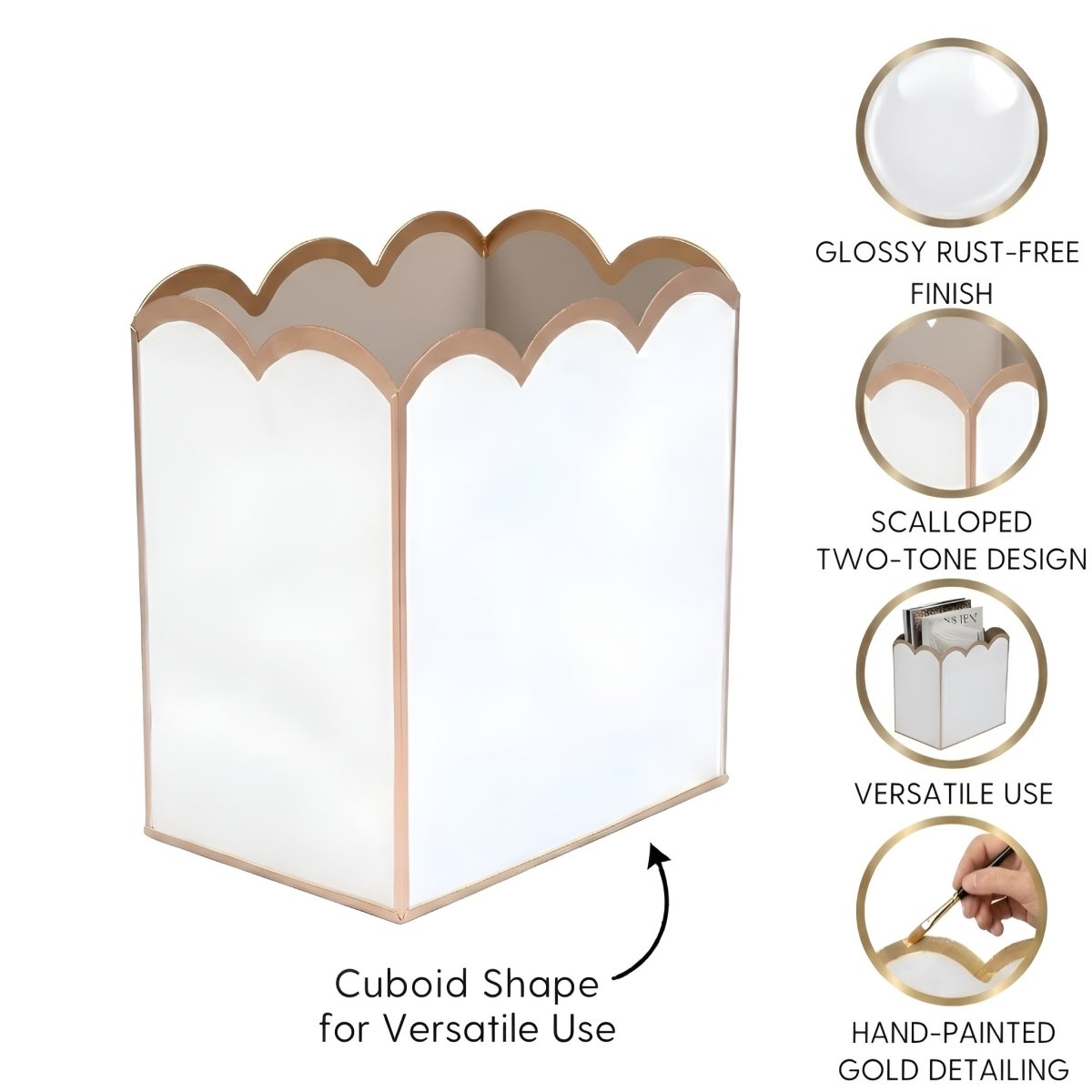 Gracie Scarlett Wastebasket - Wastebaskets from Jaye's Studio
