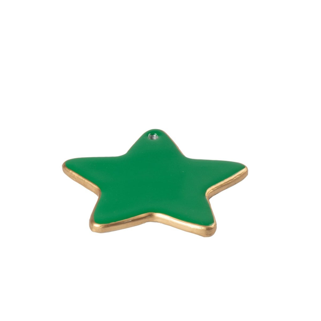 Gracie Star Ornament - Green - Holiday Ornaments from Jaye's Studio