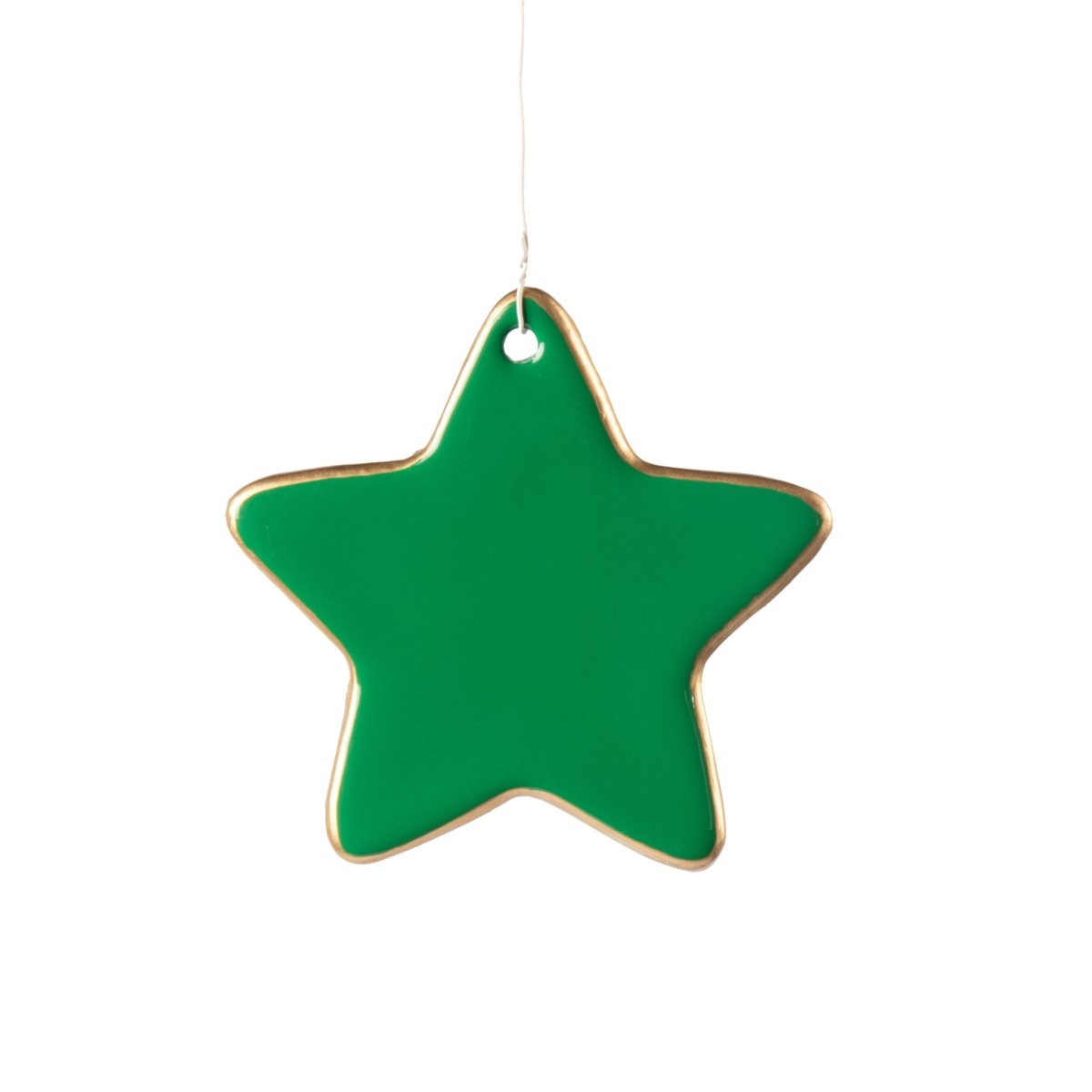 Gracie Star Ornament - Green - Holiday Ornaments from Jaye's Studio