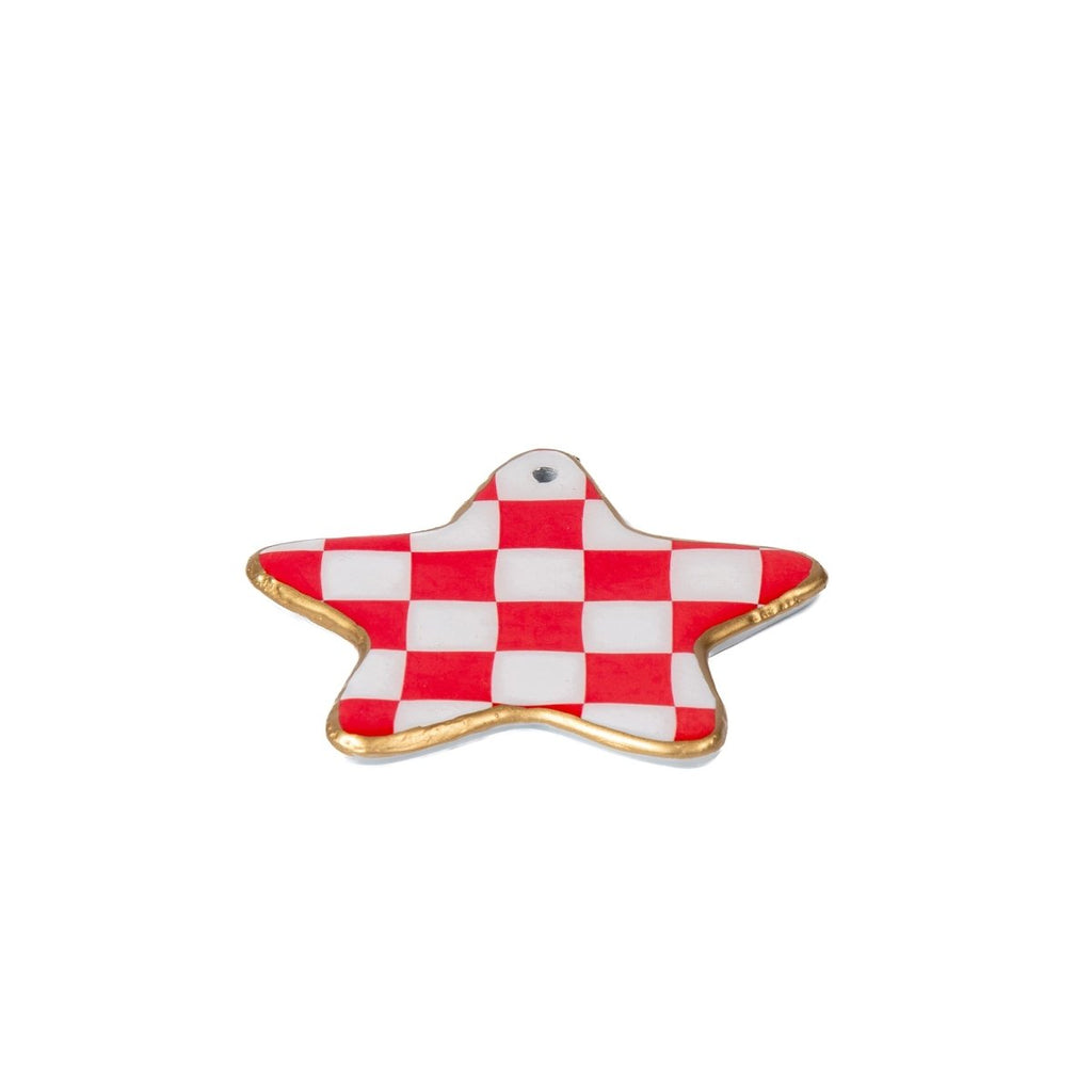 Gracie Star Ornament - Red - Avail 11/26 - Holiday Ornaments from Jaye's Studio