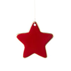 Gracie Star Ornament - Red - Holiday Ornaments from Jaye's Studio