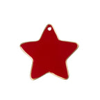 Gracie Star Ornament - Red - Holiday Ornaments from Jaye's Studio