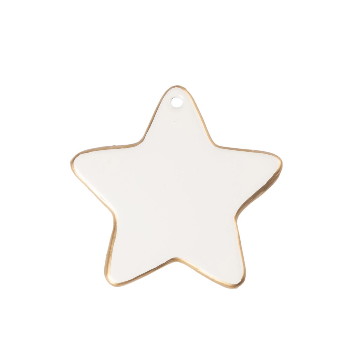 Gracie Star Ornament - White - Holiday Ornaments from Jaye's Studio