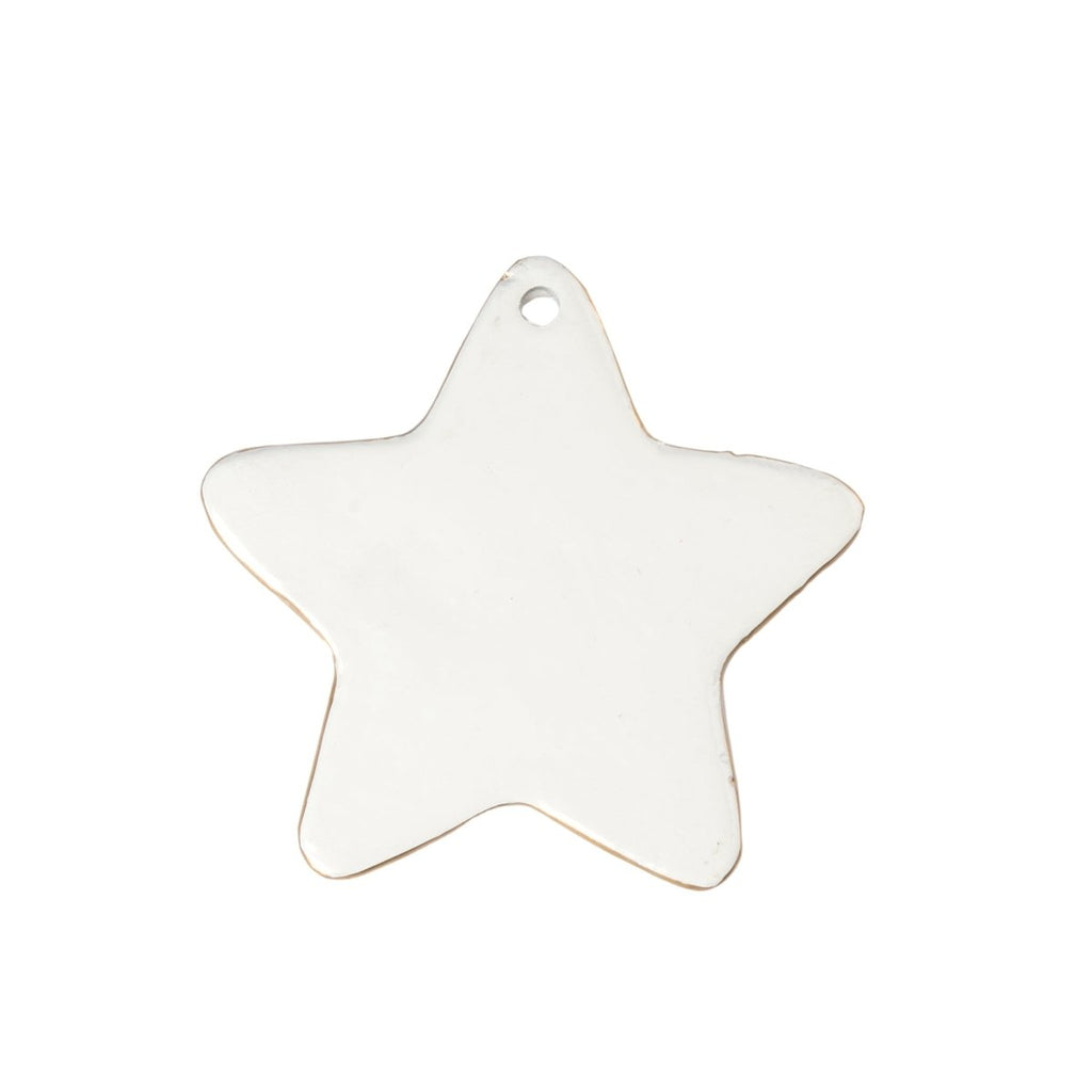 Gracie Star Ornament - White - Holiday Ornaments from Jaye's Studio