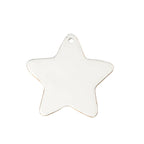 Gracie Star Ornament - White - Holiday Ornaments from Jaye's Studio