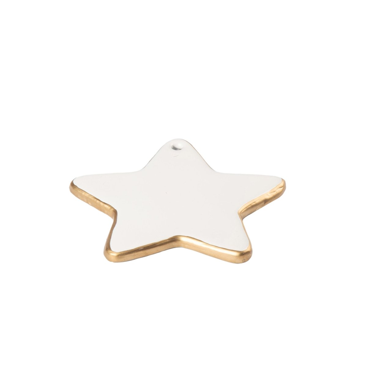 Gracie Star Ornament - White - Holiday Ornaments from Jaye's Studio